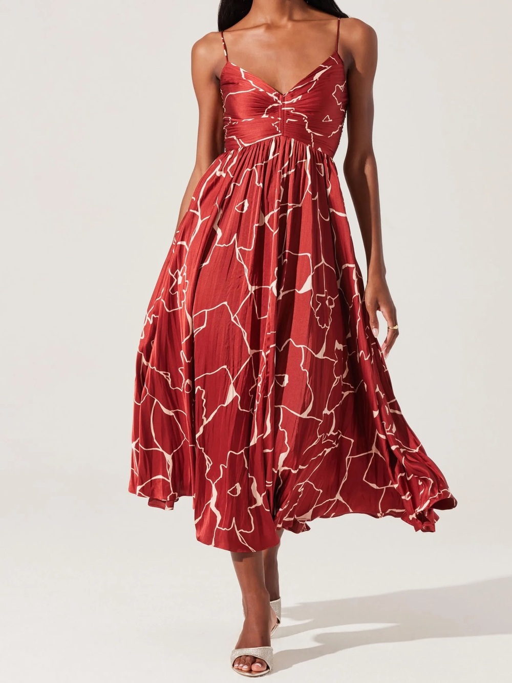 ASTR The Label Printed Midi Dress!